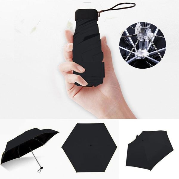 

mini umbrella rain parasol lightweight umbrella pocket 5 folding sun rain small size traveling protable