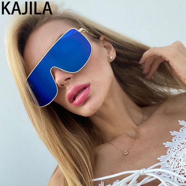 

square oversized sunglasses women 2020 uv400 one-piece men sun glasses for women zonnebril dames, White;black