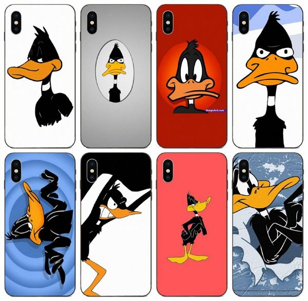

tongtrade] painted daffy duck case for iphone 11 pro 8 7 6s 6p 5s 5p max x xs galaxy s6 s7 edge huawei y9 redmi note 7 case