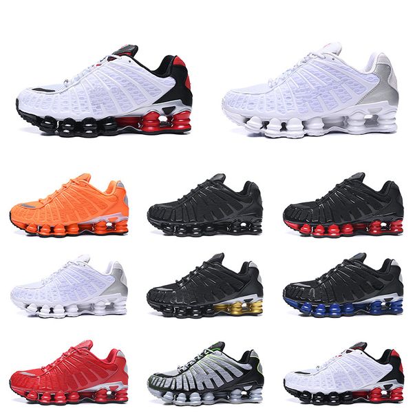 

2020 tl womens mens running shoes triple black red orange white metallic silver cushion men trainers designer sneakers size 40-46, White;red