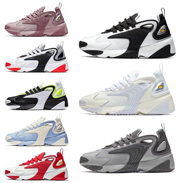

triple classic black m2k tekno zoom 2k men women running shoes cream white race red royal blue breathable sports sneakers mens trainers