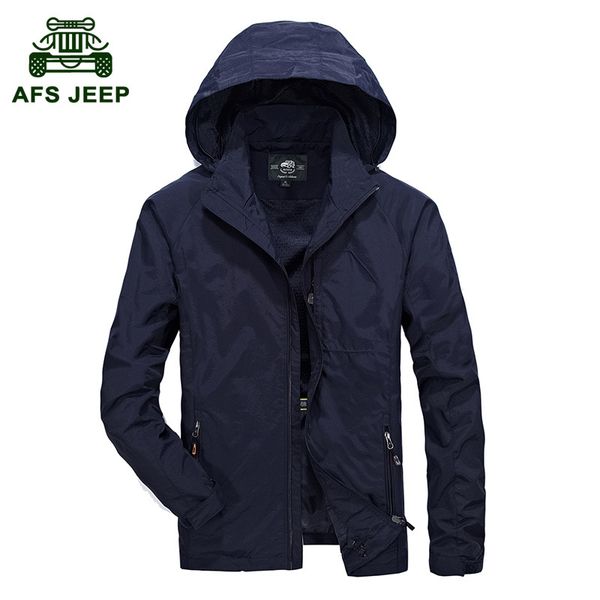 

men single layer raincoat jacket 2019 autumn new style men outdoor waterproof and breathable large size coat, Black;brown