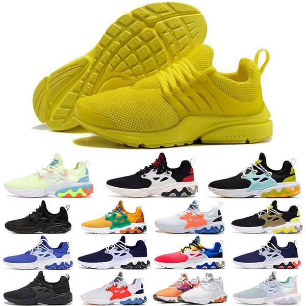 

2020 presto breathe yellow triple black white red men women running shoes presto react ultra jogging trainers sports sneakers