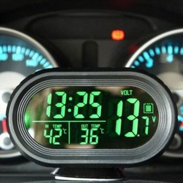 

car electronic clock car thermometer luminous clock accessories