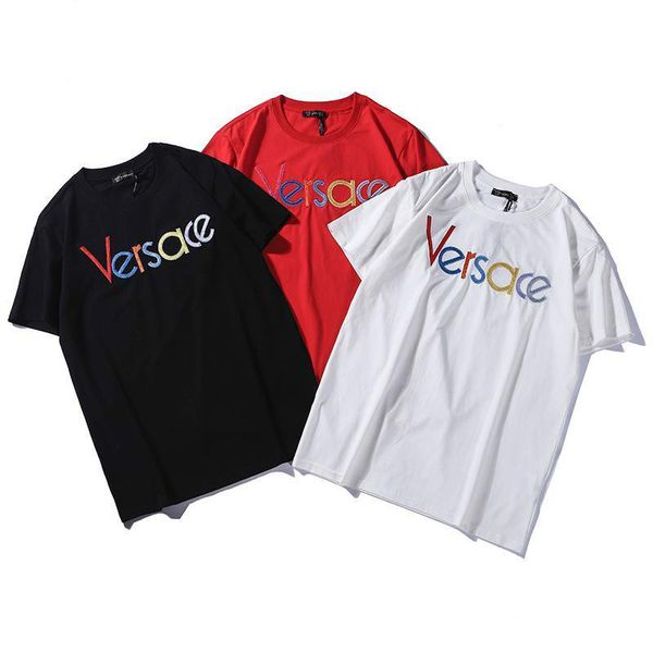 

fashion euramerican mens designers t-shirt classic design mens summer new youth short-sleeved t-shirt summer half-sleeved t-shirt wear fsc, White;black