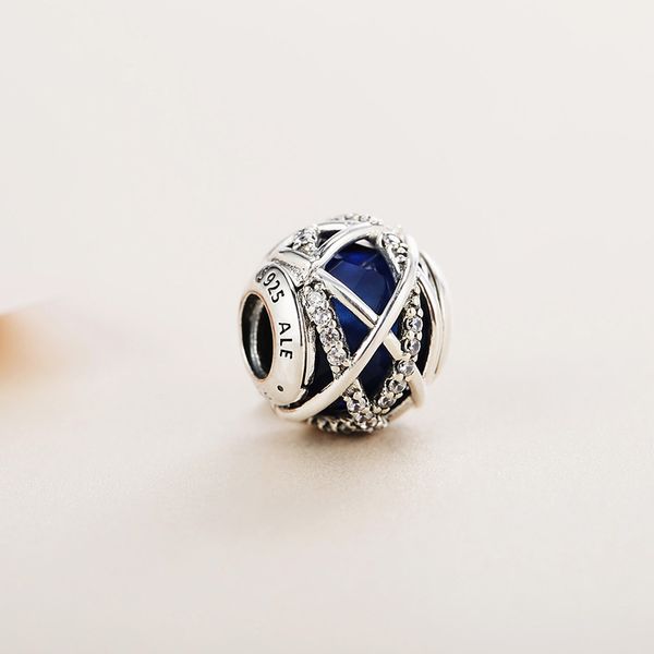 

новый подлинный реальный стерлингового серебра 925 люкс galaxy шарик прелести подходят браслет пандора, Black