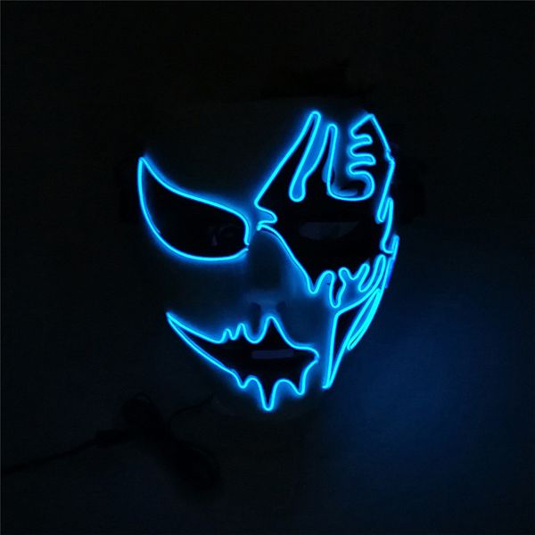 

Funny Dress Party LED Luminous Mask Unisex And Free Size Halloween Mask Street Dance Hand Painted