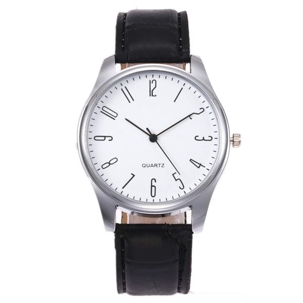 

new luxury watch fashion watch for man mens simple business fashion leather quartz wrist watches relogio masculino clock b50, Slivery;brown
