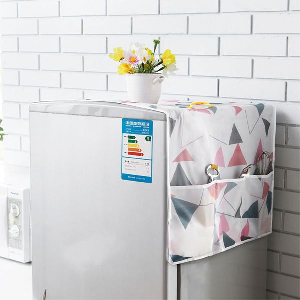 

1pc 130*55cm er bags peva waterproof dust covers kitchen supplies refrigerator cover storage organizer kitchen supplies