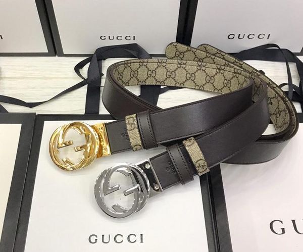 

2019 мода пояса мужчины конструктор пояс серебро золото черный luxury long автоматическая кожа подлинная real man марка, Black;brown