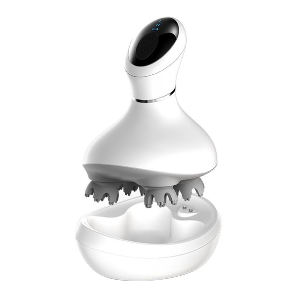 

upgrade waterproof electric head massager prevent hair loss smart relax scalp massager body kneading vibration simulated human hand massage