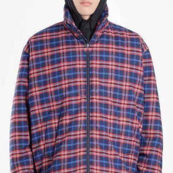 

19fw luxury european lattice loose jacket long sleeve cotton coat couple women mens designer fashion coat hfxhjk053, Black;brown