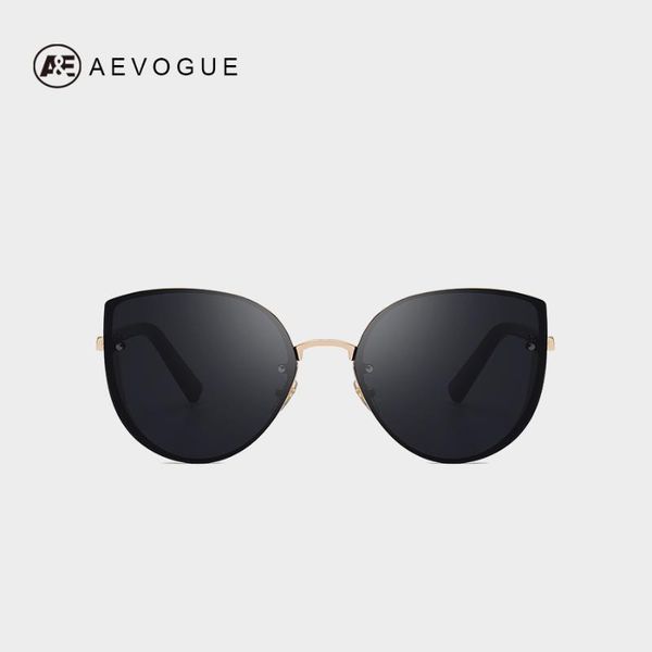

aevogue sunglasses women cat eye luxury mirror reflective gradient lens shining frame goggles sun glasses female uv400 ae0665, White;black