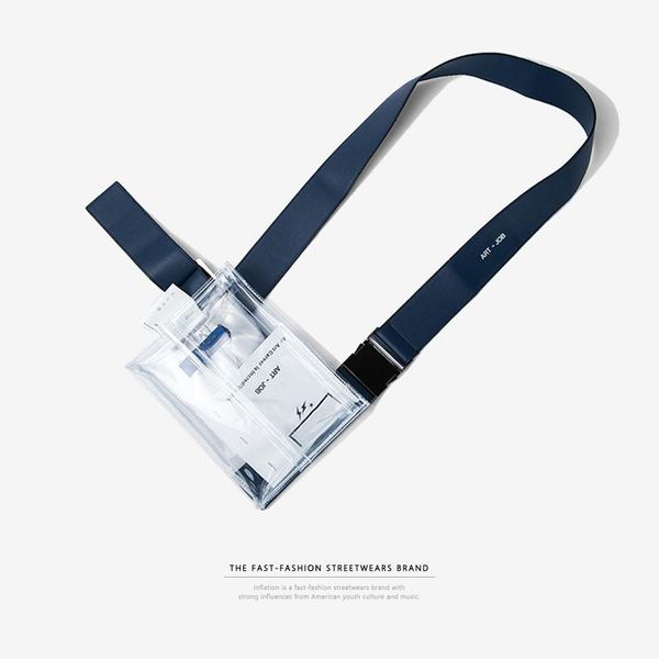 

inflation clear pvc transparent fanny pack sturdy pvc waist bag travel phone belt bag pouch 152ai2017