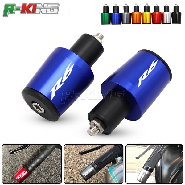 

cnc 22mm handlebar grips handle bar cap end plugs for yamaha yzfr6 yzf r6 2005-2019