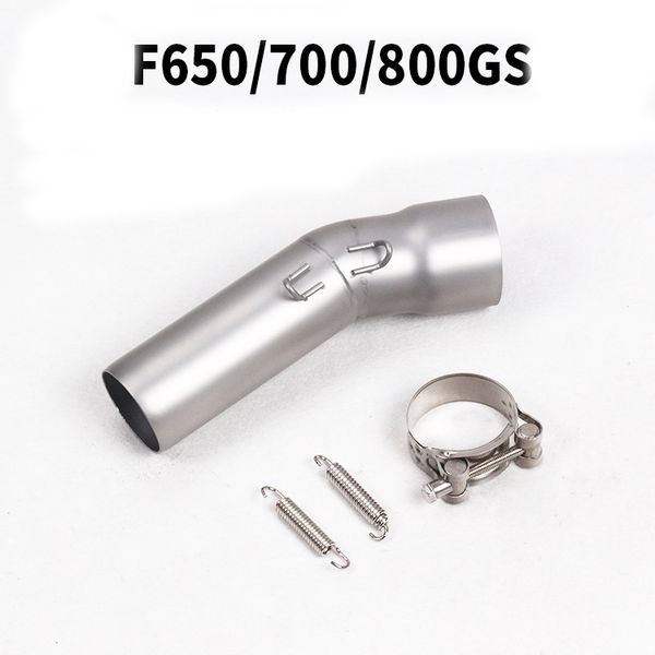

motorcycle modification f650gs f700gs f800gs stainless steel titanium alloy mid-section adapter exhaust