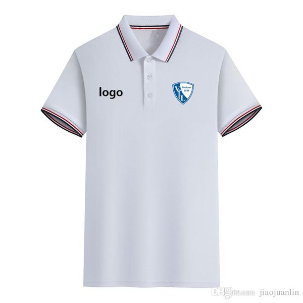 

vfl bochum 2020 short sleeve men's business sports casual summer new polo shirt large size can be diy trendy men's polo, White;black
