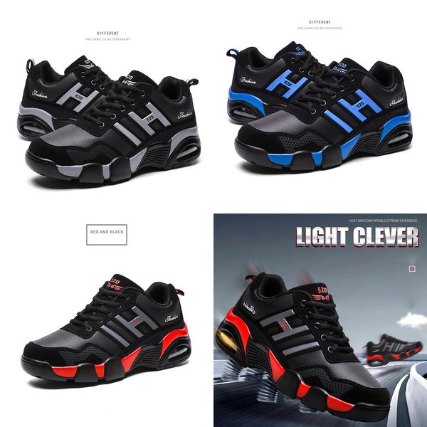 

men's trainers breathable comfortable sneakers man footwear male fashion casual shoes air cushion zapatillas new arrivals, Black