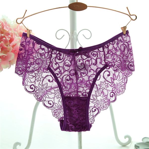 

plus size s/xl fashion women's panties transparent underwear women lace soft briefs lingerie, Black;pink