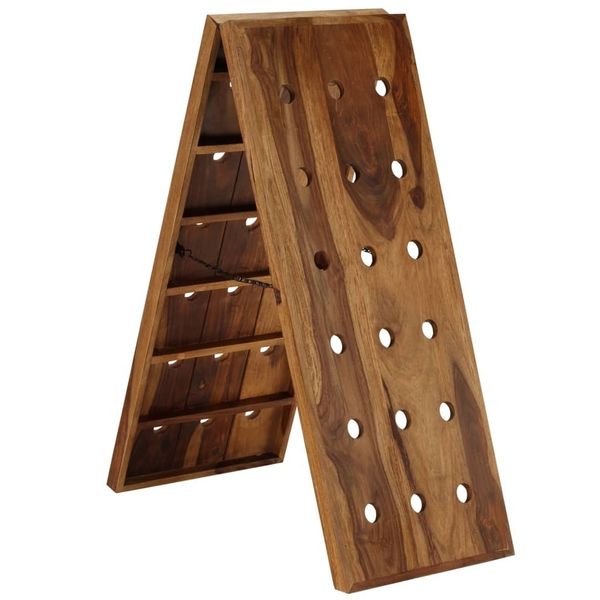 

bottle rack for 36 sheesham solid wood bottles living room furniture