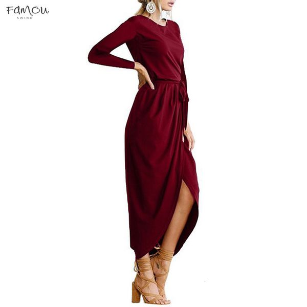 

Winter Autumn Long Dress Ladies Elegant Sexy High Women Dresses Vintage Beach V-Neck Party Women Dress Vestidos Designer Clothes