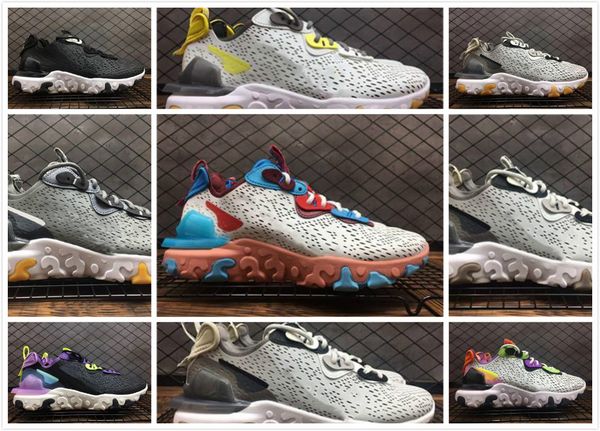 

react зрение кроссовки d ms x мужчины женщины дез chaussures тройной черный радужные honeycomb saffron мужские тренажёры спорт кроссовки, Black