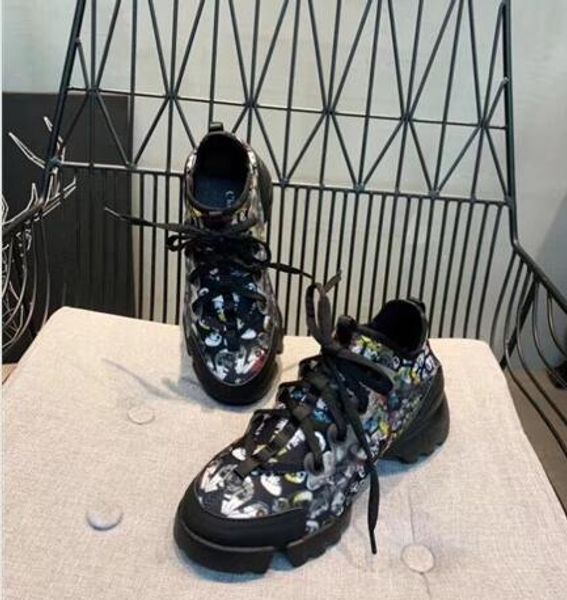 

designerss brand sneakers women luxuryss shoes genuine leather time out shoes size 35-41, Black