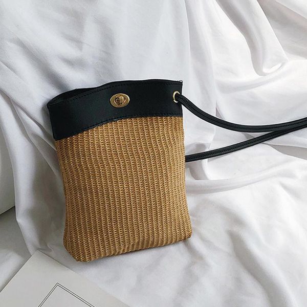 

путешествия небольшие сумки для женщин открытый ткачество поворот замок сумка через плечо телефон crossbody сумка 2020 bolsa feminina#25