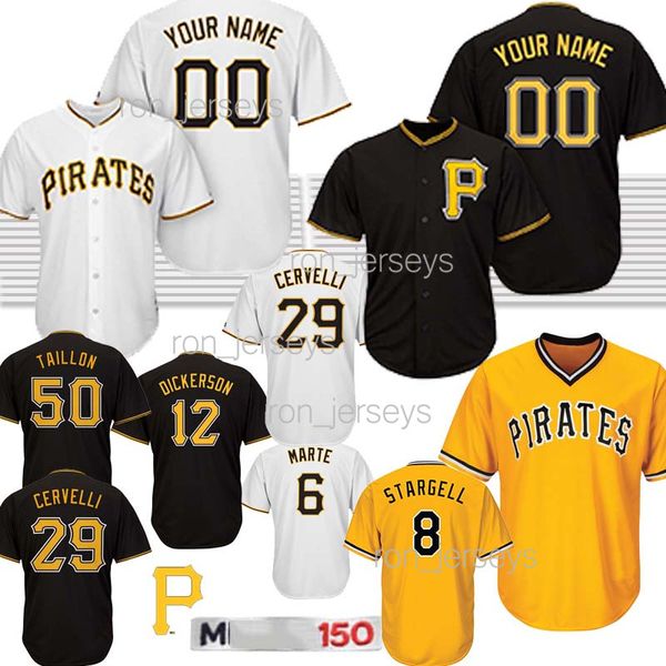 

pittsburgh 8 stargell majestic 21 roberto clemente baseball jerseys 29 francisco cervelli pirates 6 starling marte 27 kent tek jersey 2019, Blue;black