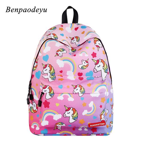 

children school bags 3d printing unicorn backpack kids school backpacks for teenage girls women backpack laptravel bags y200706