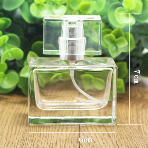 

30ml perfume bottles fashion portable transparent clear glass packaging bottle atomizer empty cosmetic case for travel