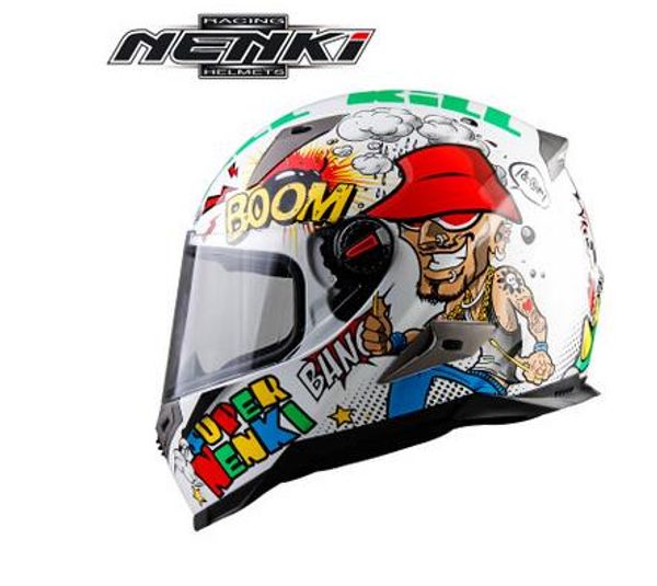 

new helmet men and women motorcycle anti-fog mask full face helmet with bluetooth four seasons personality cc