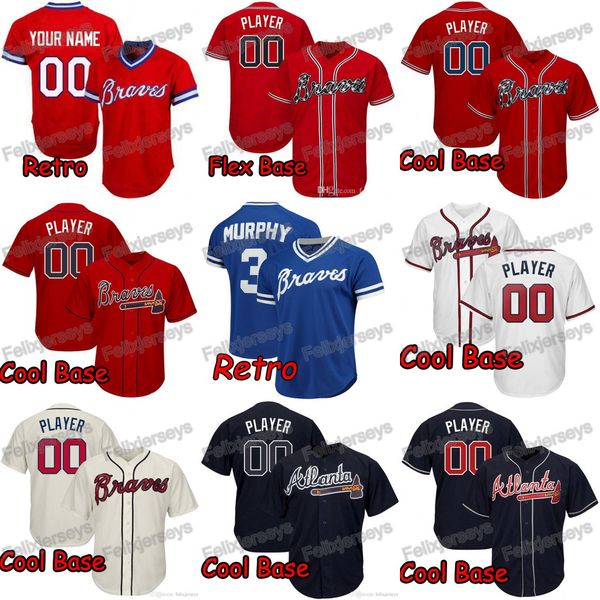 

big and tall ronald acuÃ±a jr. austin riley freddie an ozzie albies nick markakis dansby7swanson ender inciarte 20donaldson jersey, Blue;black