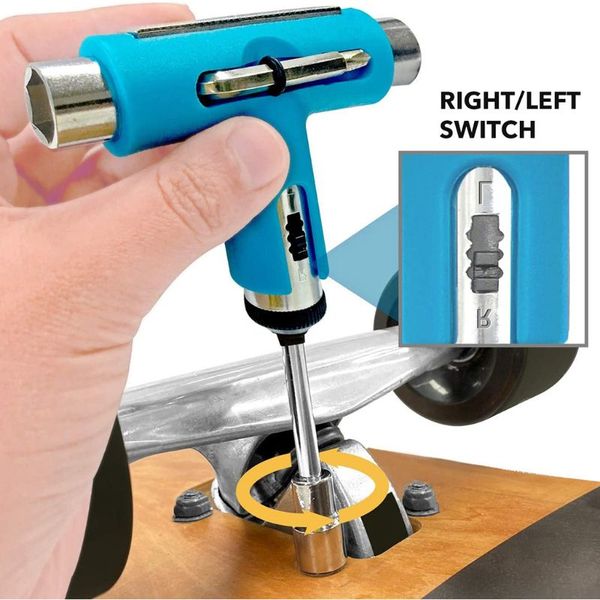 

skateboard tool roller skate scooter t-wrench l-type head spanner screwdriver 63hf