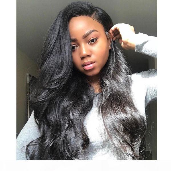 

bythair glueless wavy full lace wig brazilian hair full lace human hair wigs for black women lace front wig with baby hair, Black;brown
