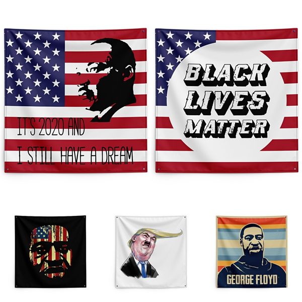 

george floyd printing tapestry black lives matter household wall banner 150*150cm #qa26438