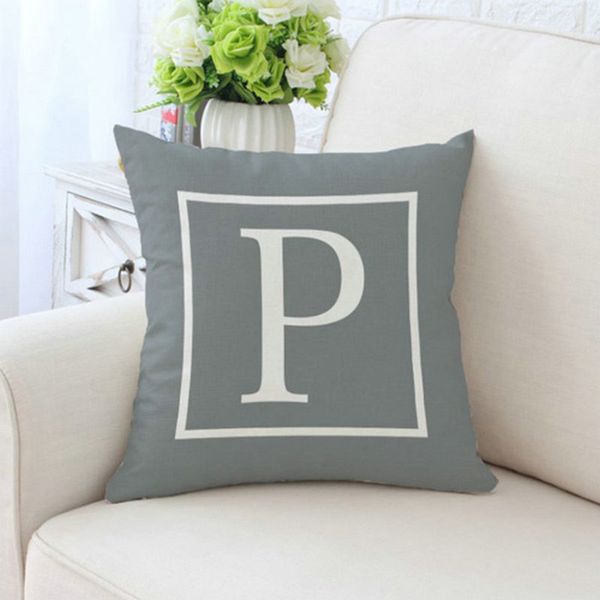 

cushion cover with letters printing polyester throw pillowcase home decoration 45*45cm decorative pillow cover ing