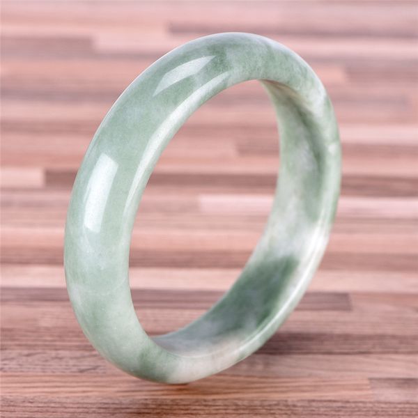 

elegant natural green gems bangle bracelet fashion handmade jewelry fashion, Black