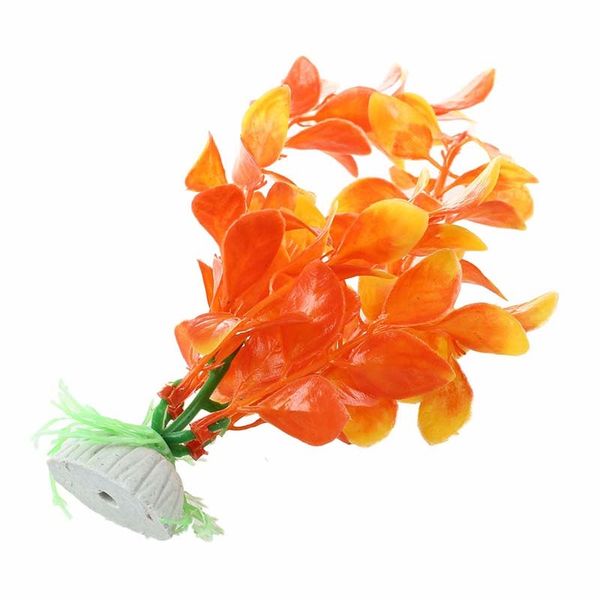 

orange artificial plant plastic aquarium decoration other aquarium fish