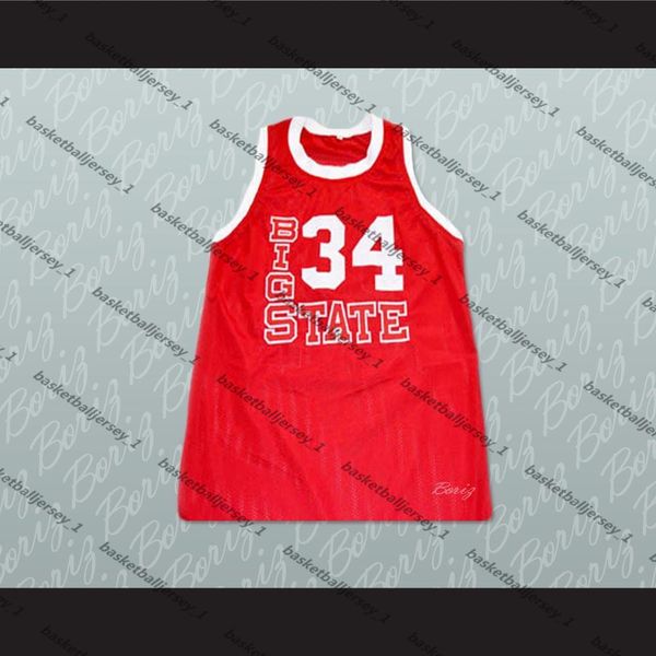 

jesus shuttlesworth 34 big state basketball jersey he got game-1, Black;red