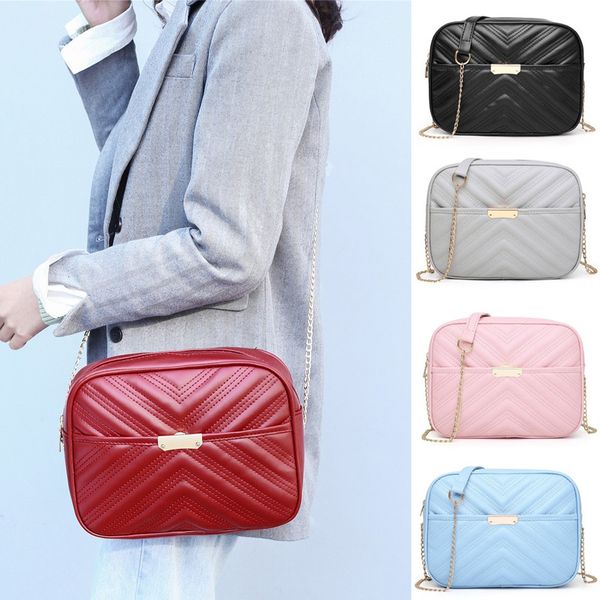 

fashion women simple solid color hasp hnadbag phone bag shoulder bag messenger purse sac de messager