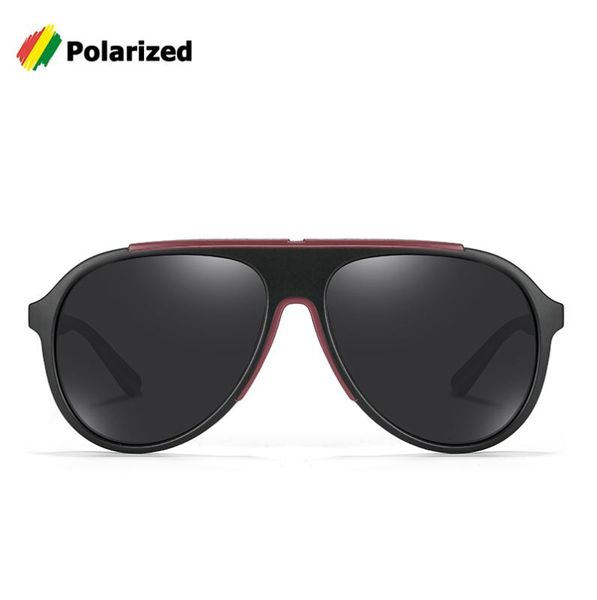 

jackjad new fashion tr90 pilot style polarized sunglasses driving double color frame brand design sun glasses 3309, White;black