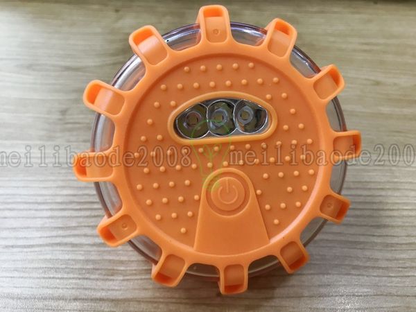 

15led waterproof led road emergency light led flare afety light lamp for road ide warning magnet fla hing di c beacon