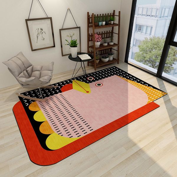 

nordic light luxury carpets baby crawl mats child play area rugs kids room machine washable carpet modern simple irregular rug