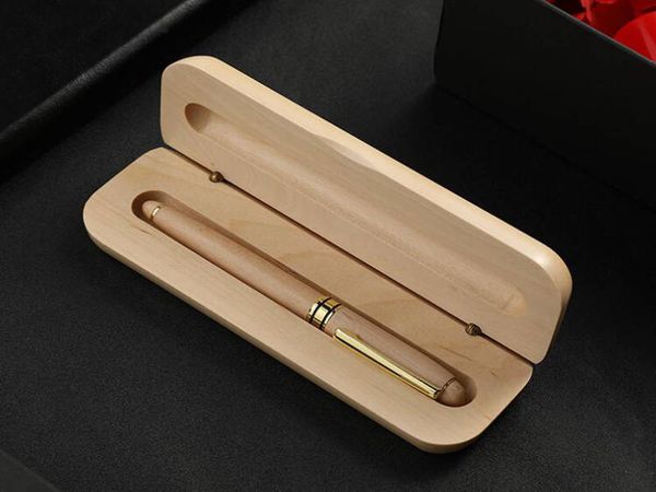 Maple Natural Business Business Pen Case Retro Slot Wooden Pen Case