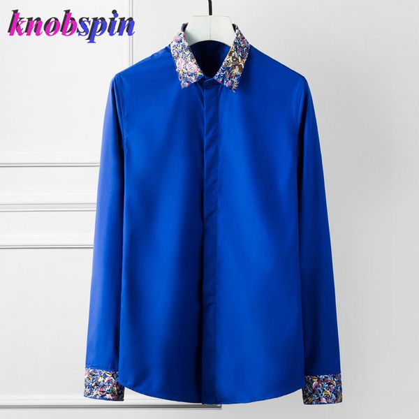 

plus large size 4xl 3xl mens business casual long sleeved shirt classic embroidery collar male social dress shirts 80% cotton, White;black