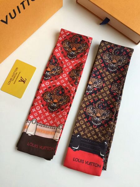 

designer twill cotton belt classic womens fashion scarf size 120x8cm 2 colors can match, Blue;gray