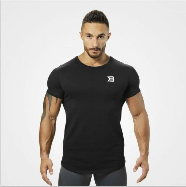 

summer men running t-shirt prints quick dry short sleeve breathable black gym t-shirts outdoor exercise workout, Black;blue