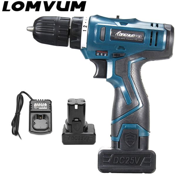 

longyun 25v electric drill cordless screwdriver lithium battery mini drill cordless screwdriver power tools
