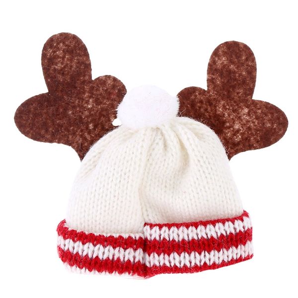 

christmas decoration supplies red wine bottle cover wool material bags decoration home party christmas gift christmas decorations